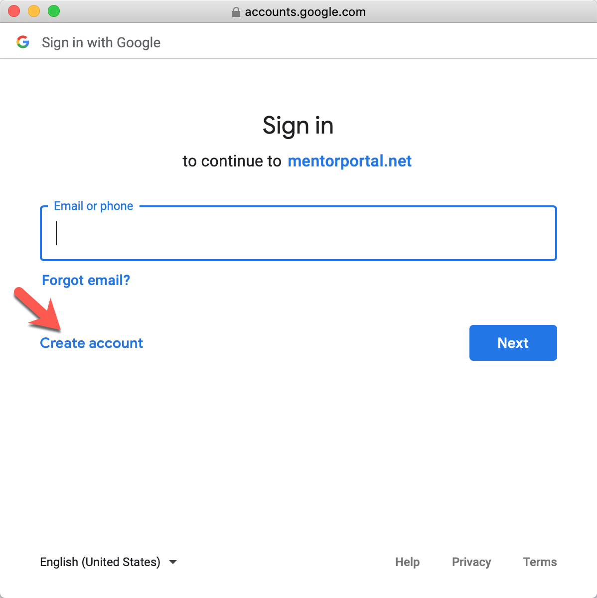 How to create a Google Account for logging into the Mentor Portal - Mentor Portal - Innovative Q&A